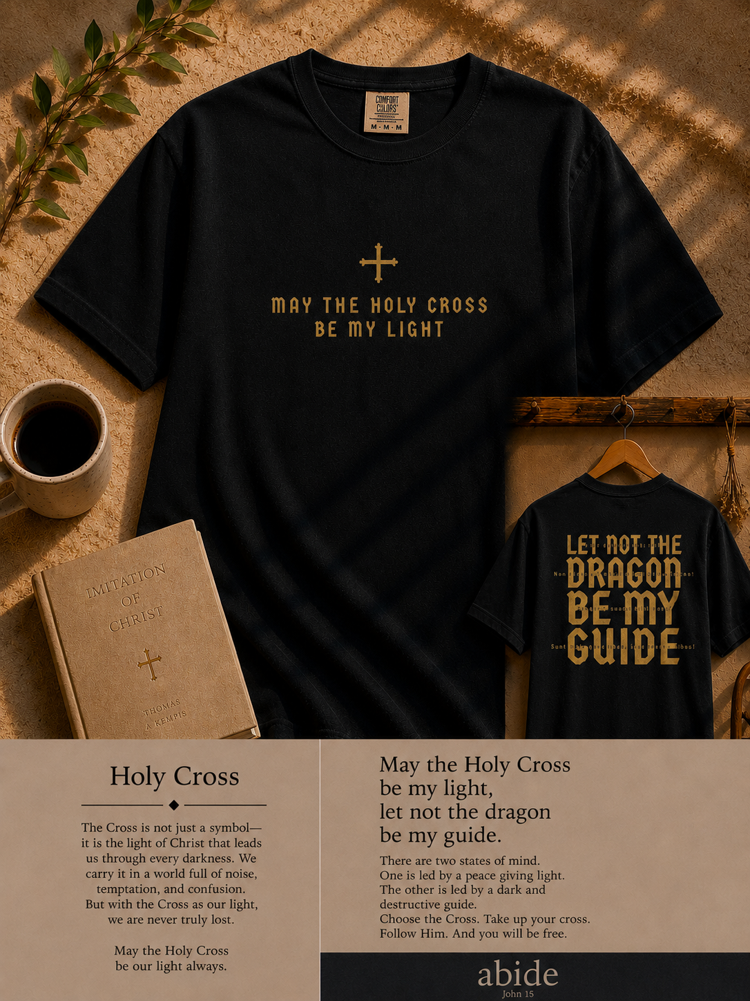 Holy Cross Be My Light - 100% Cotton