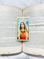 Immaculate Heart Holy Card