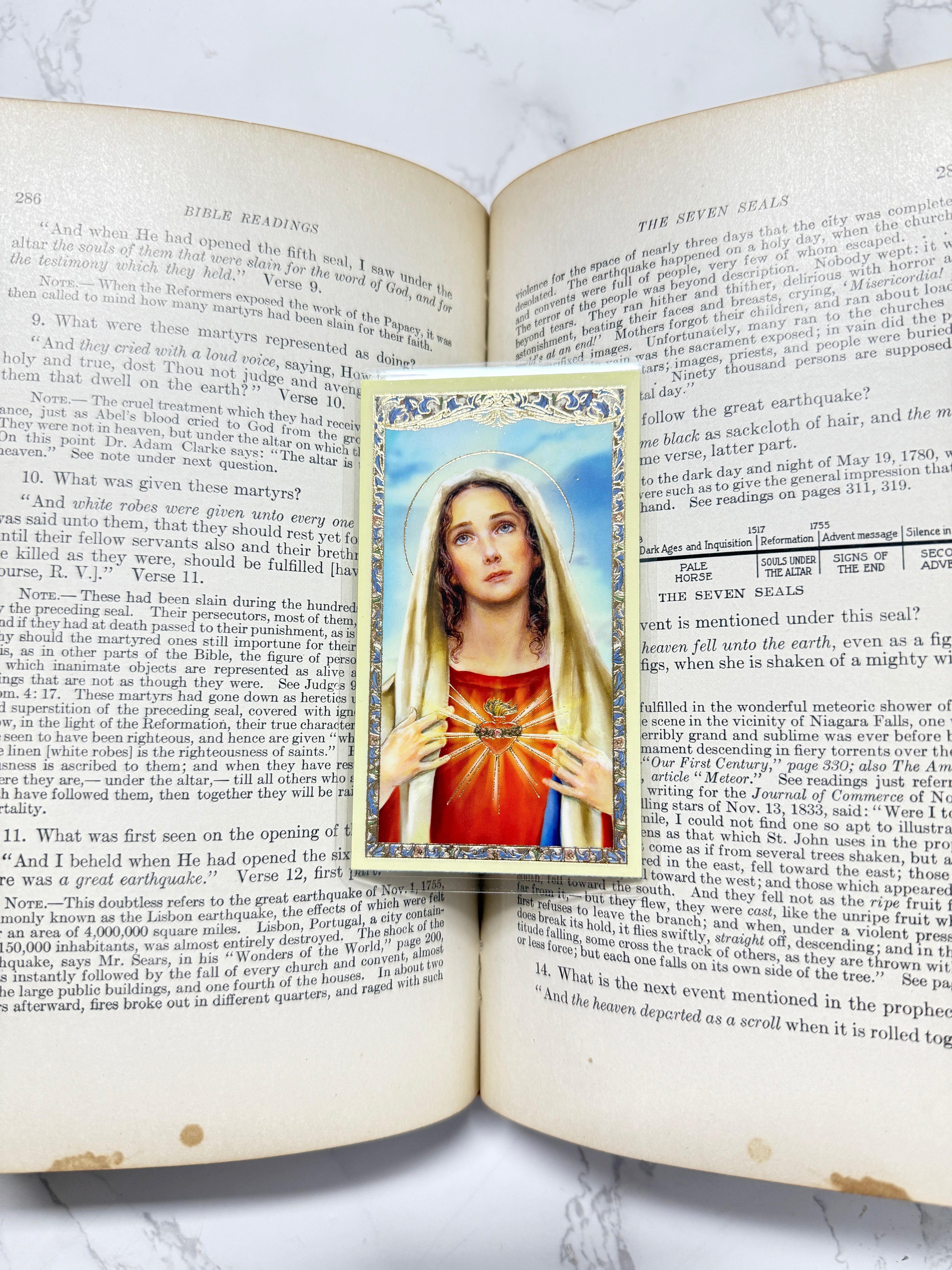 Immaculate Heart Holy Card