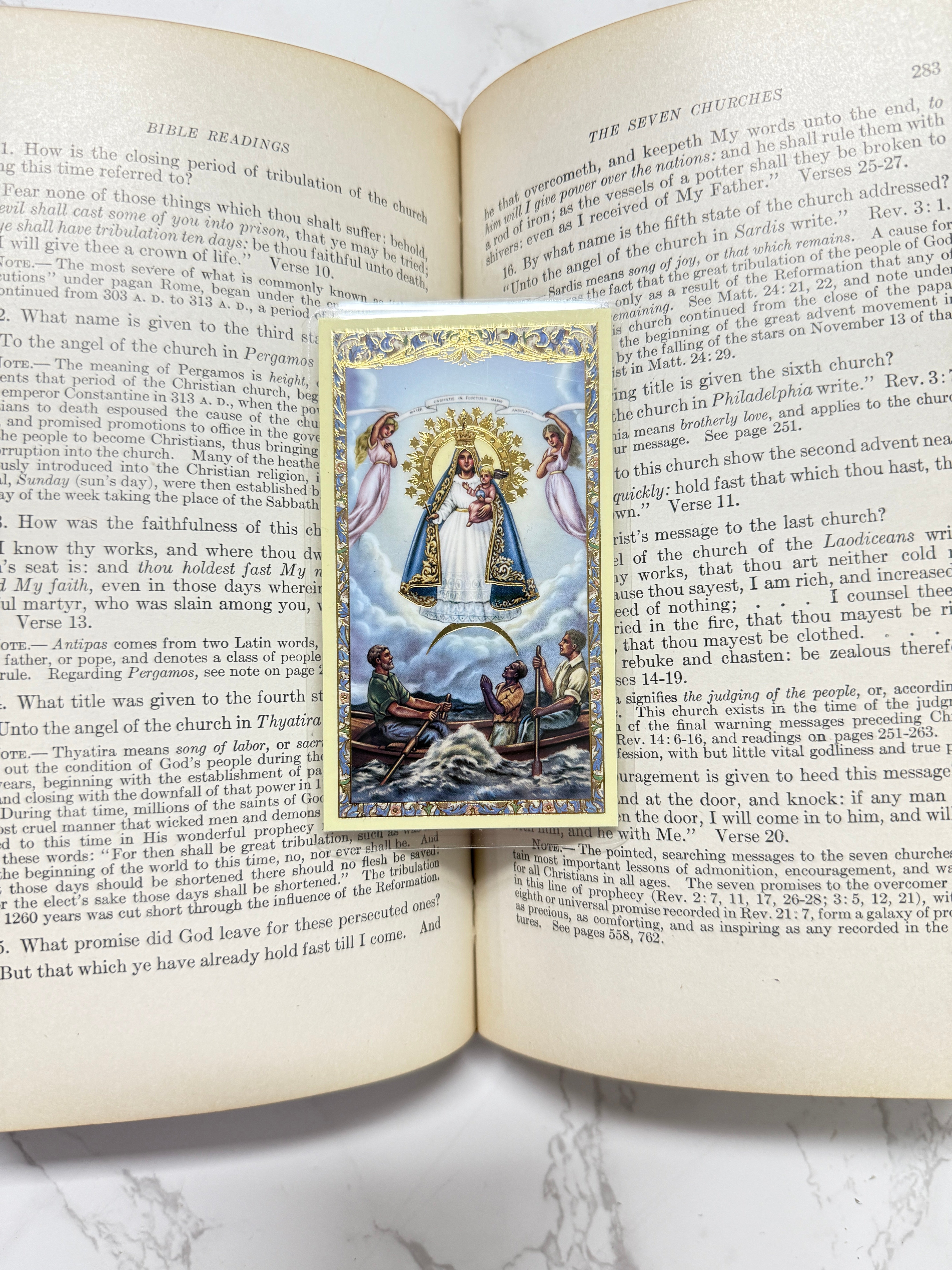 Our Lady of Charity Holy Card