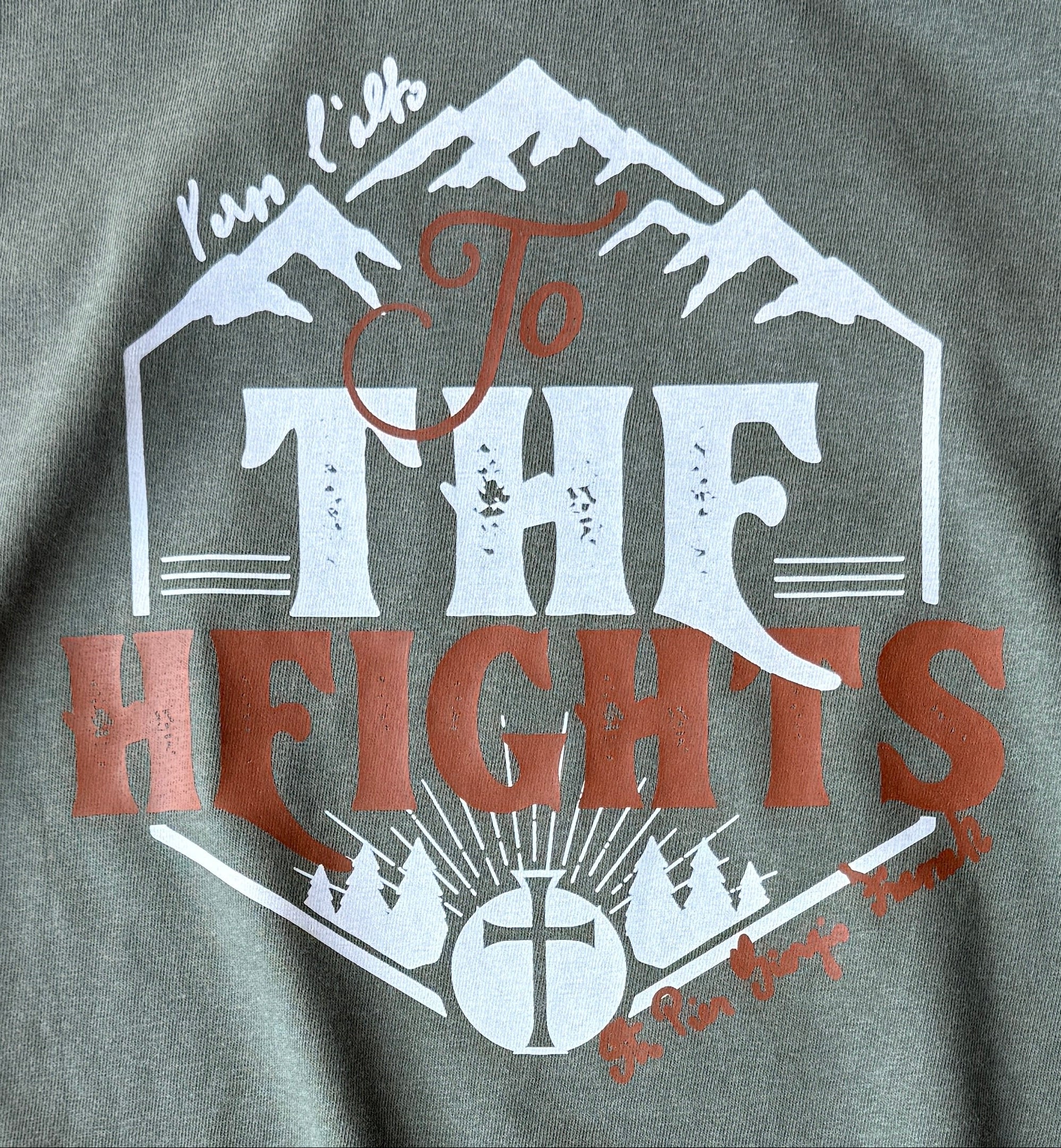 To The Heights Tee - 100% cotton