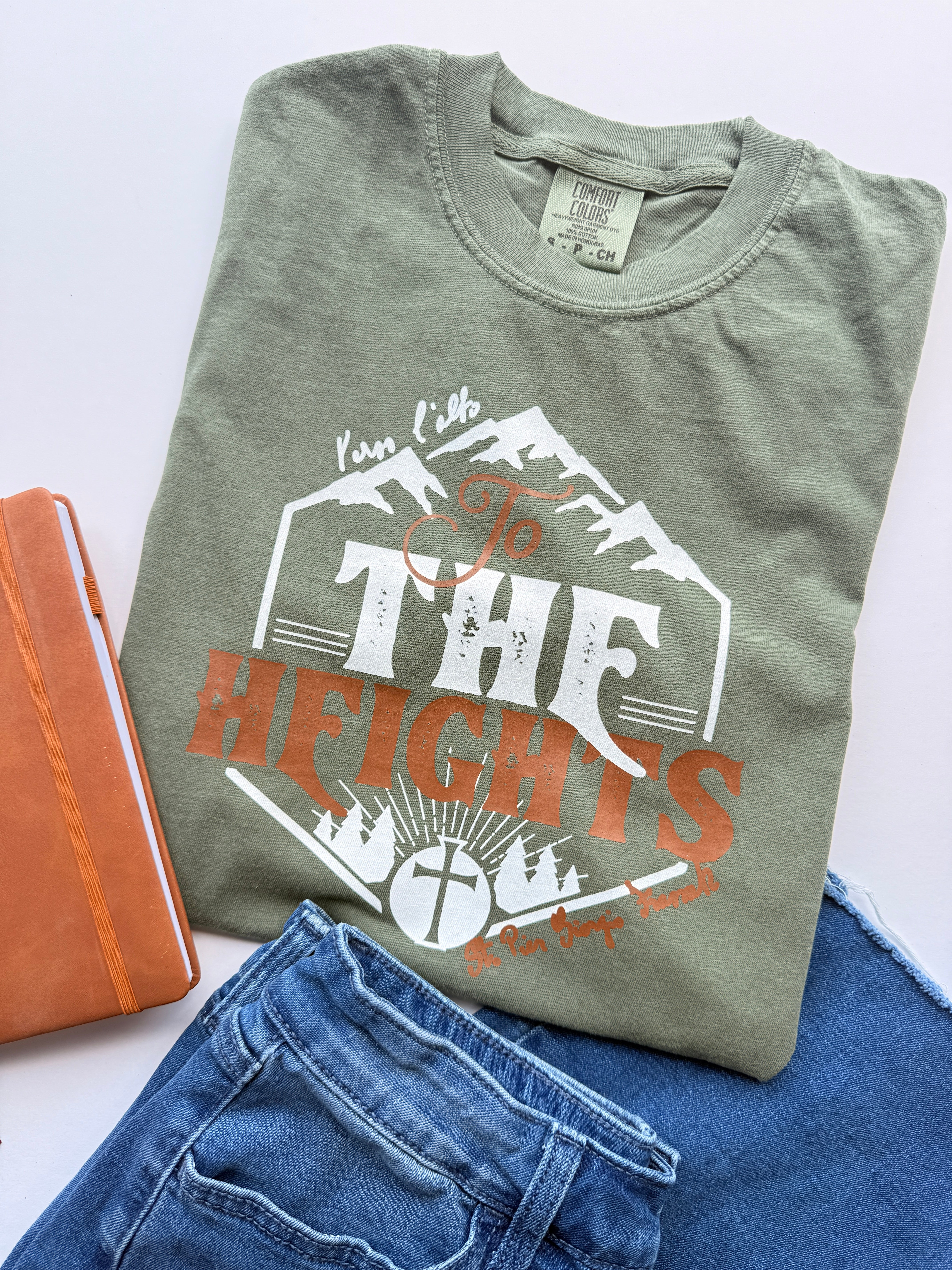 To The Heights Tee - 100% cotton