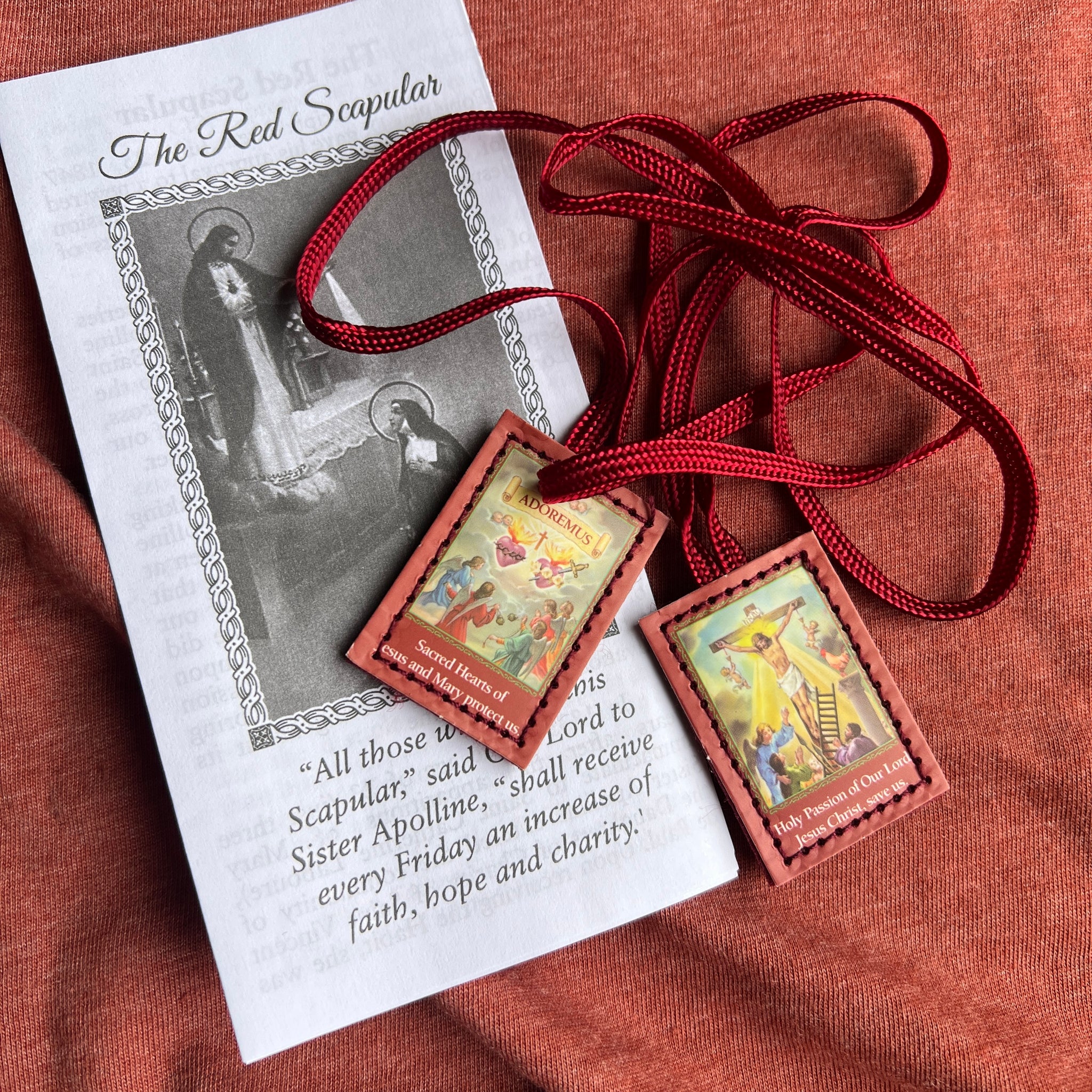 Red Passion Scapular Prayer Red Passion Scapular - Religious Devotional ...