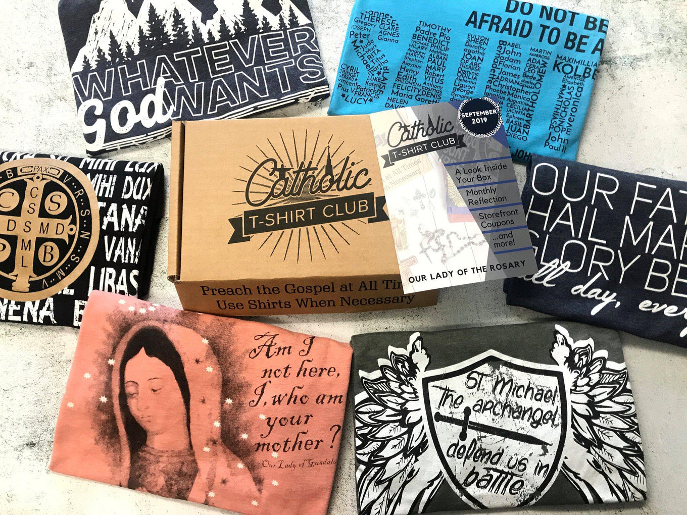 Catholic T-Shirt Club - Basics Subscription - Catholic T-Shirt Club